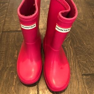 Pink Hunter Boots Toddler Size 8